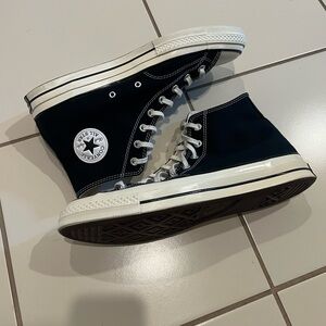 Converse Black and White High-Top Chuck 70 Sneakers